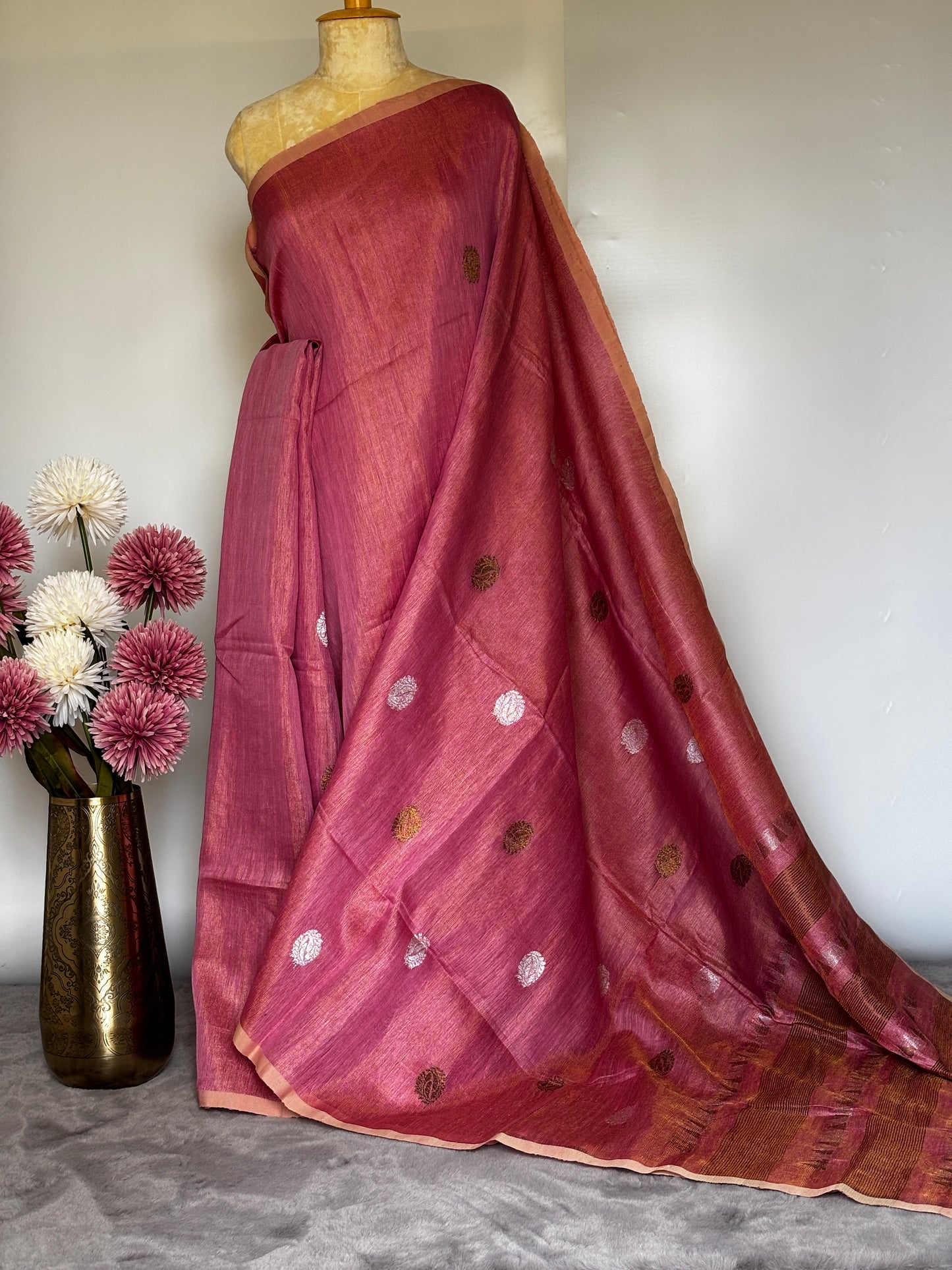 Pink Tissue Linen - Round Butta