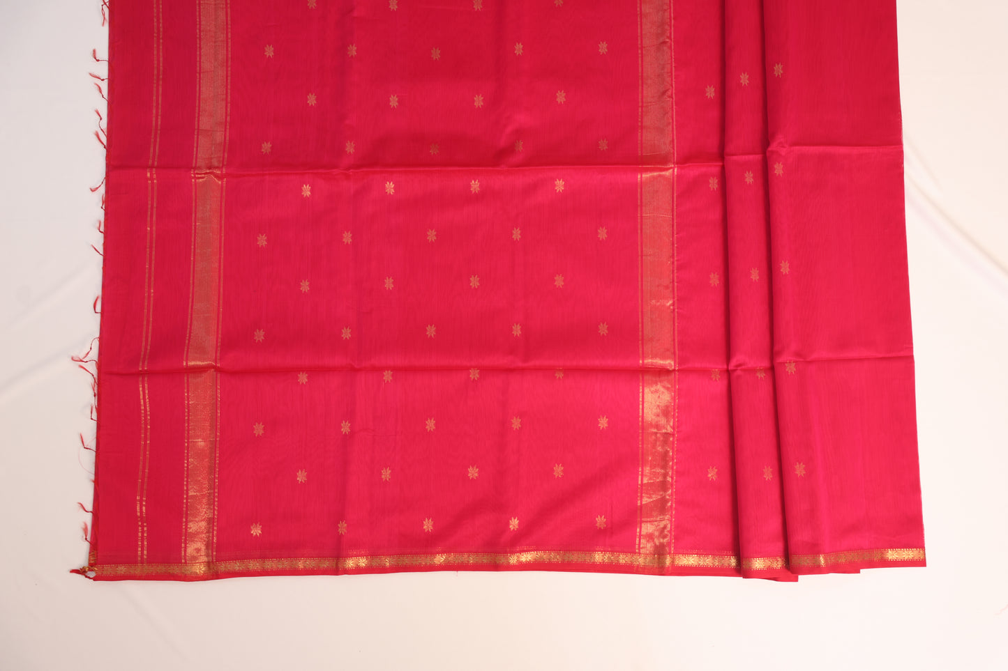 Pink Maheshwari Silk Cotton Saree