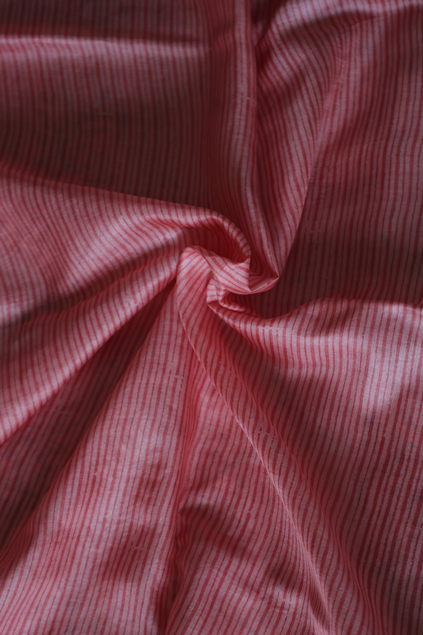 Peach Tussar Silk Saree