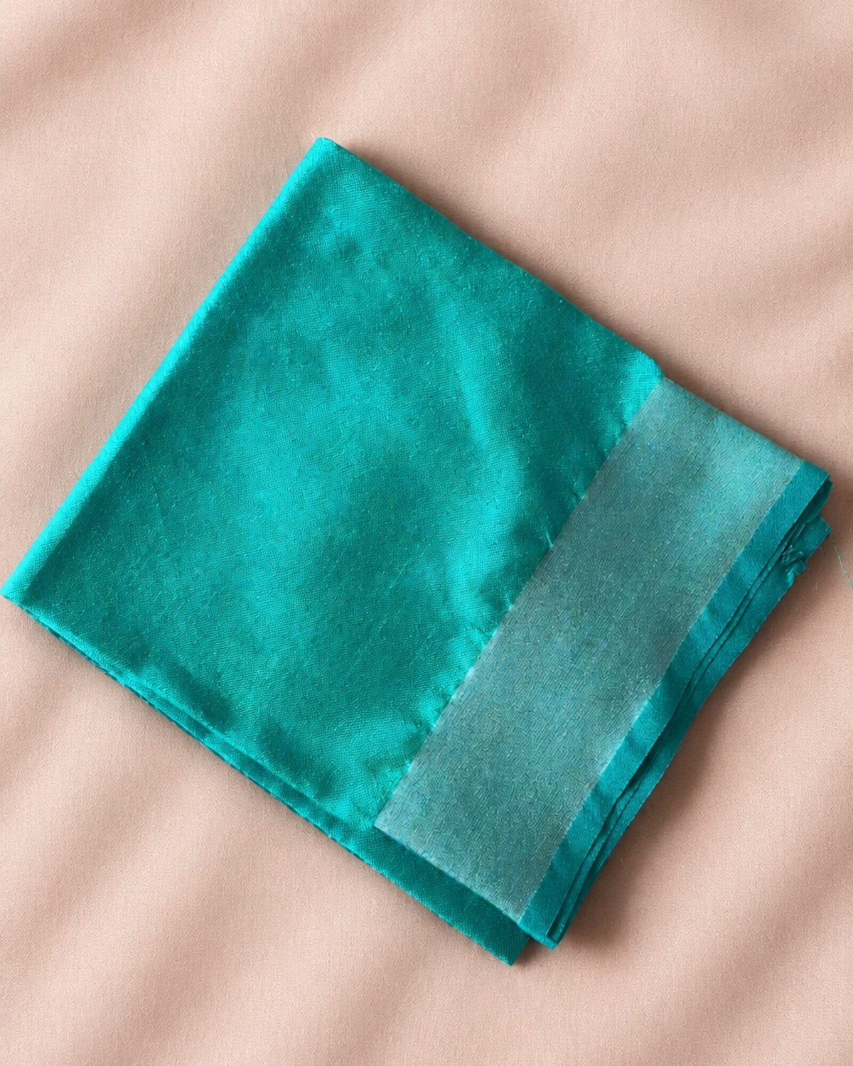 Buttercup – Butter Yellow & Teal Green Linen Saree