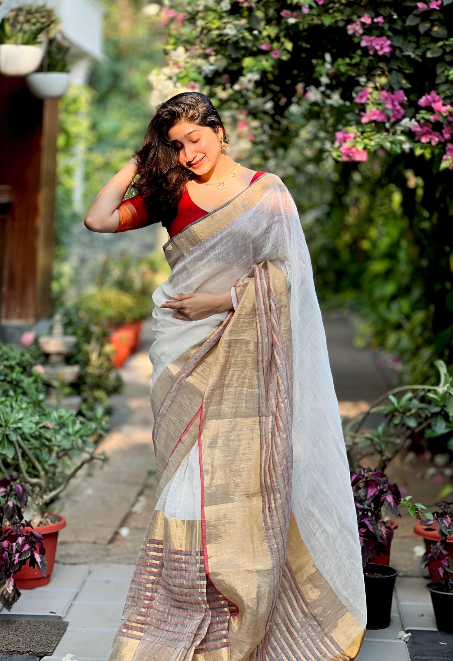 Mahapaar Linen Sarees