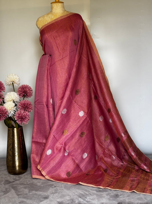 Pink Tissue Linen - Round Butta