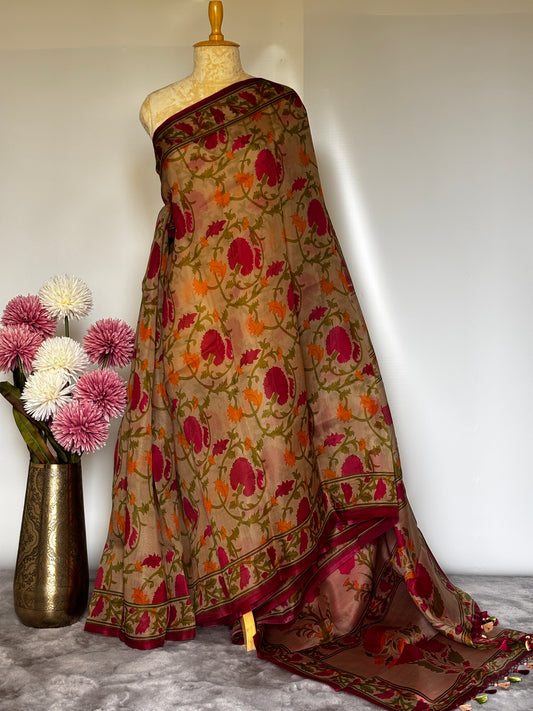 Gulbahar Organza Silk Saree