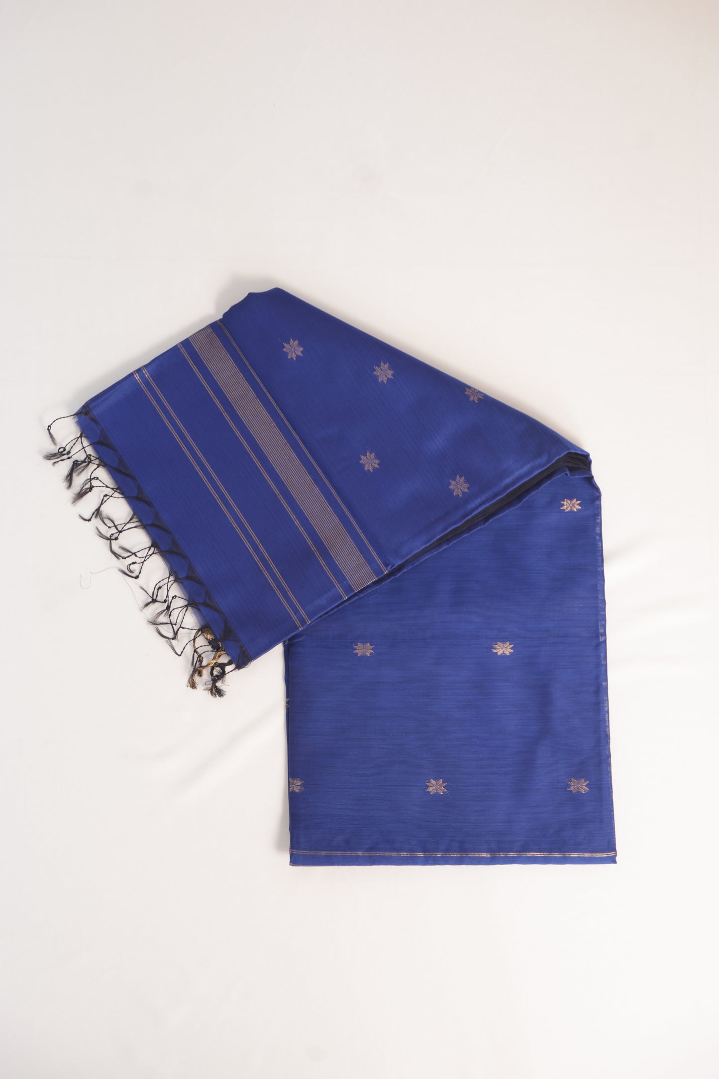 Blue Maheshwari Silk Cotton Saree