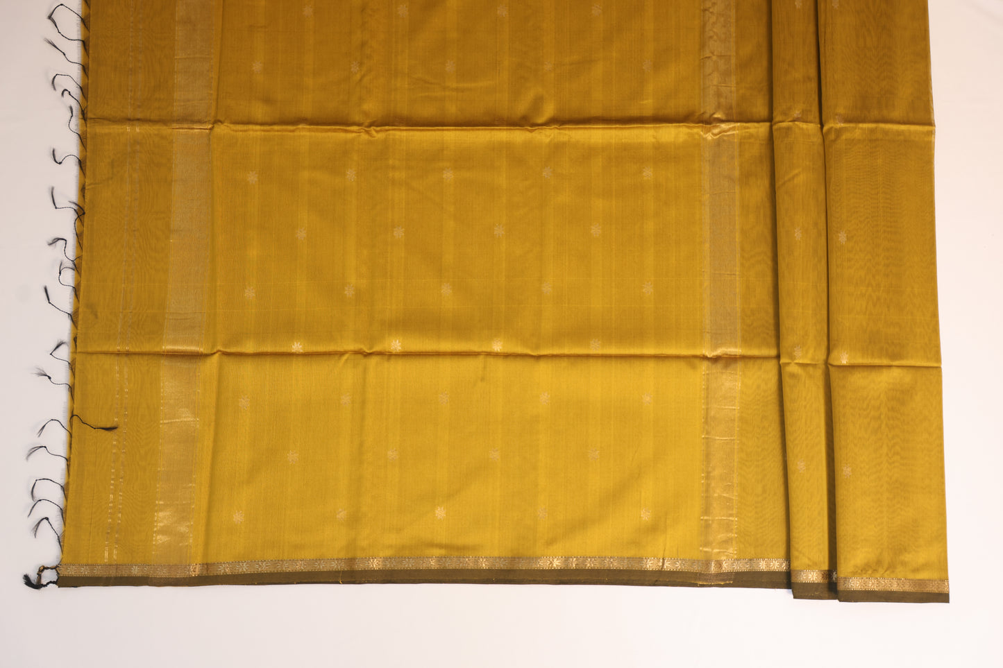 Mustard Maheshwari Silk Cotton Saree