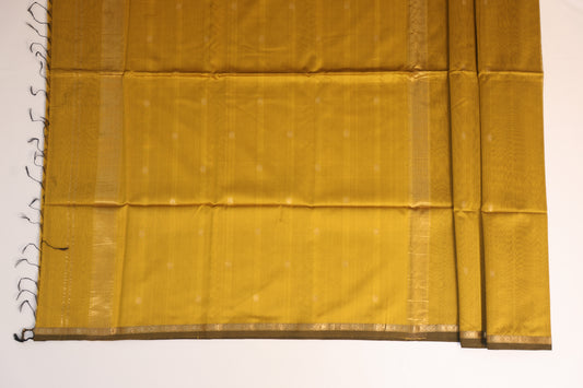 Mustard Maheshwari Silk Cotton Saree