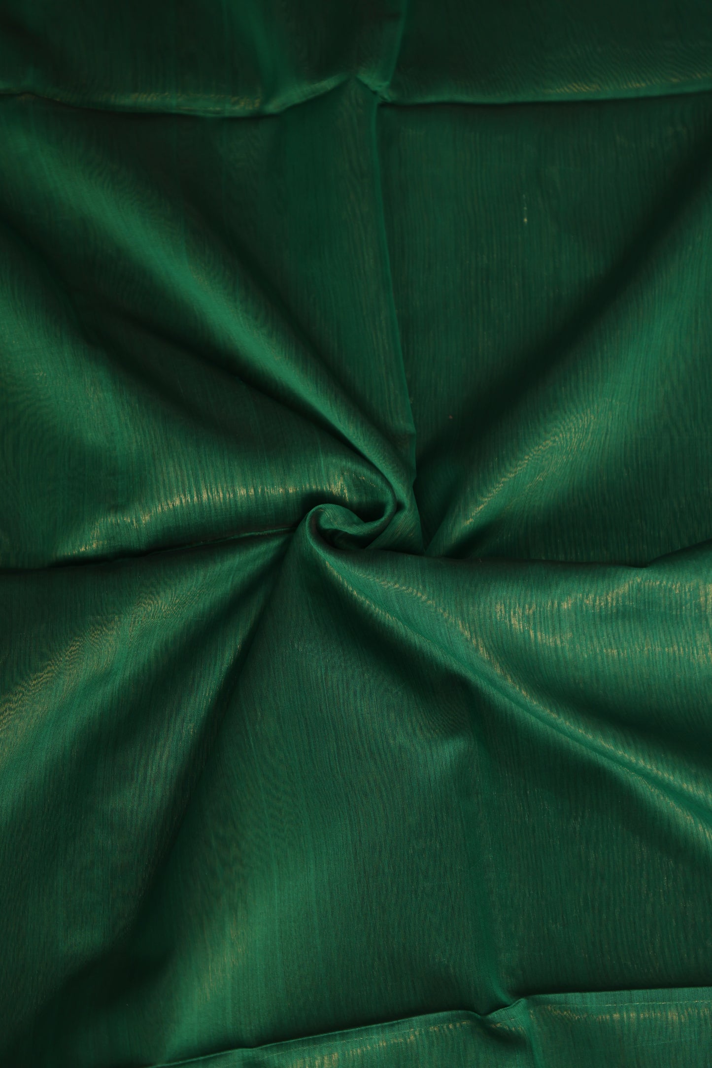 Green Maheshwari Saree with Zari stripes