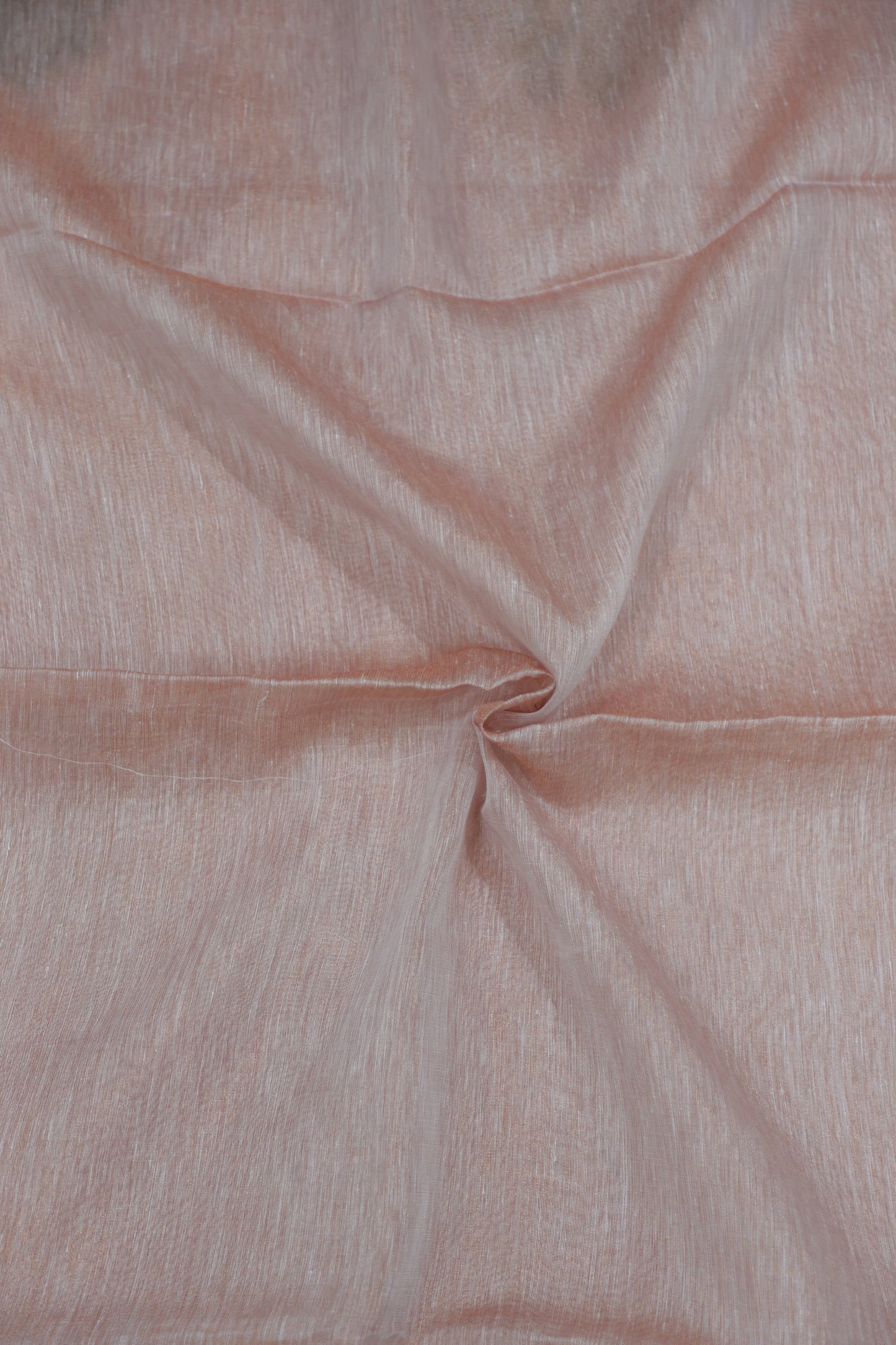 Peach Tissue Linen Saree- Banarasi