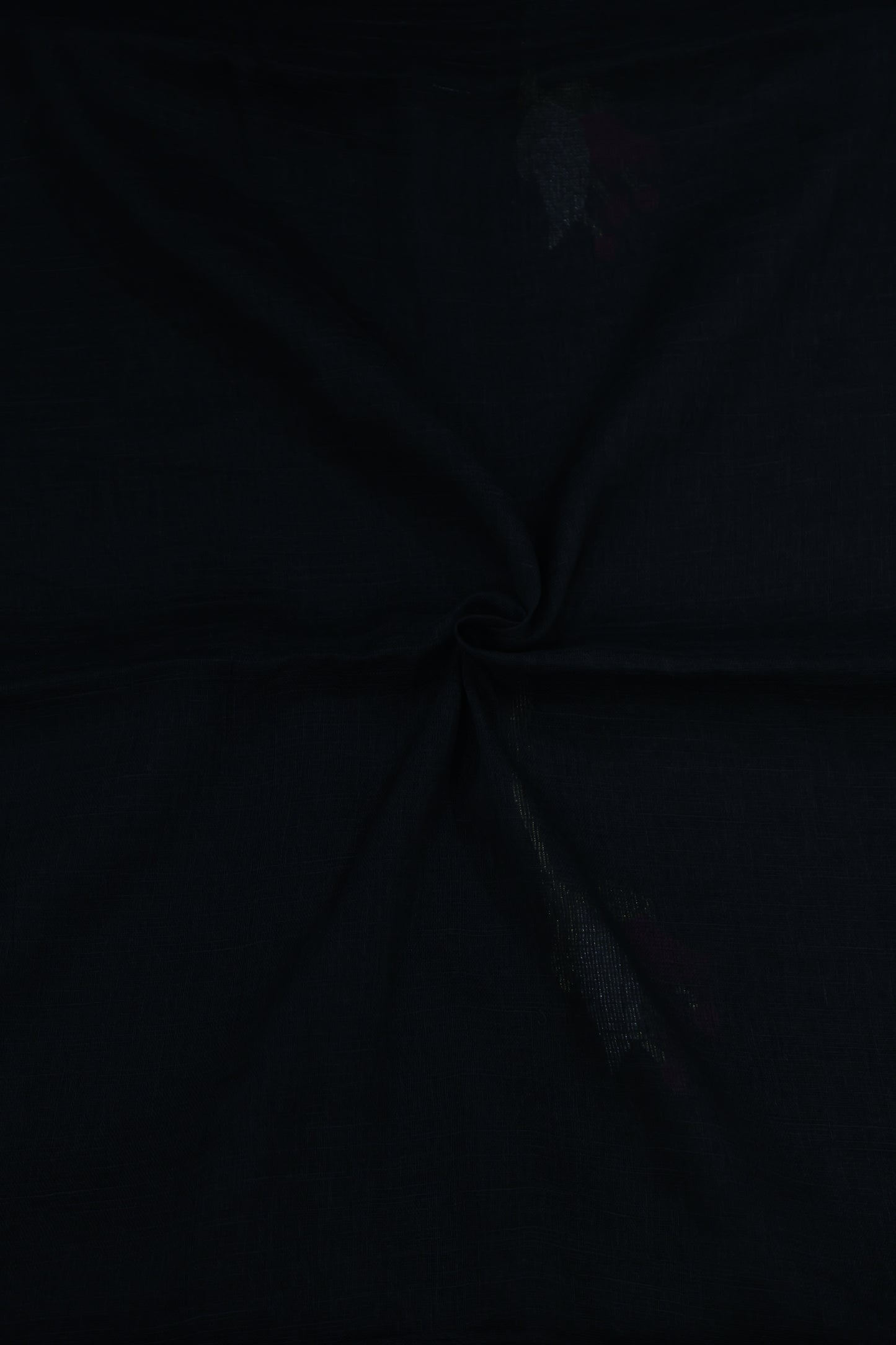 Tulip Linen Saree- Black
