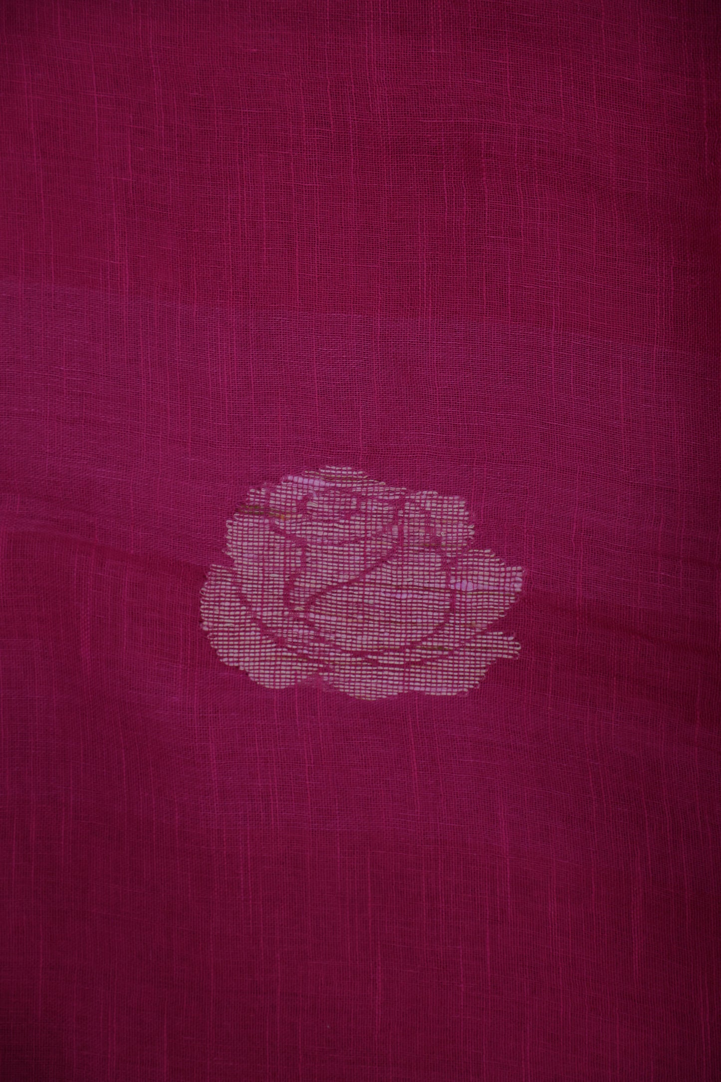 Rose Linen Saree- Pink