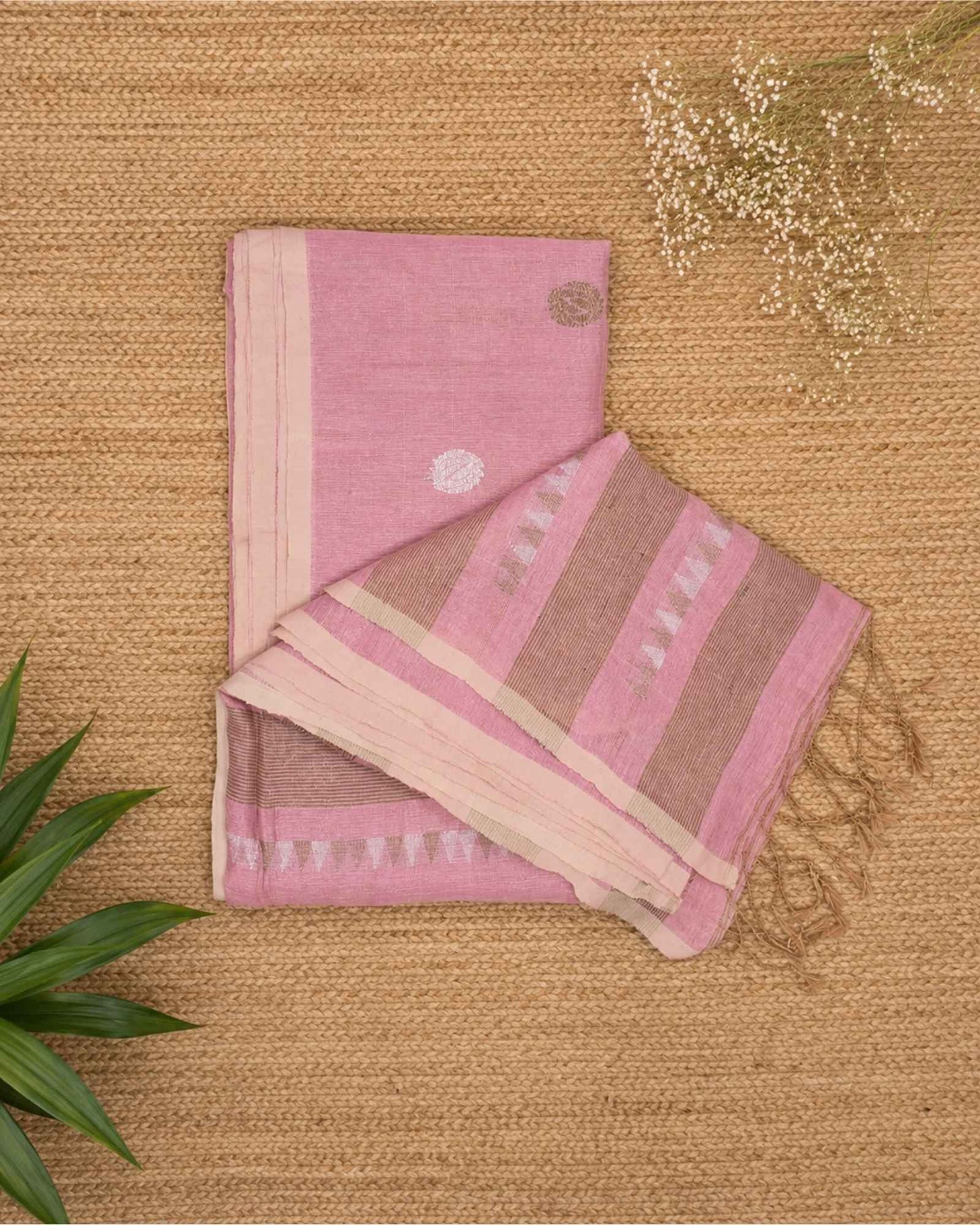 Pink Tissue Linen - Round Butta