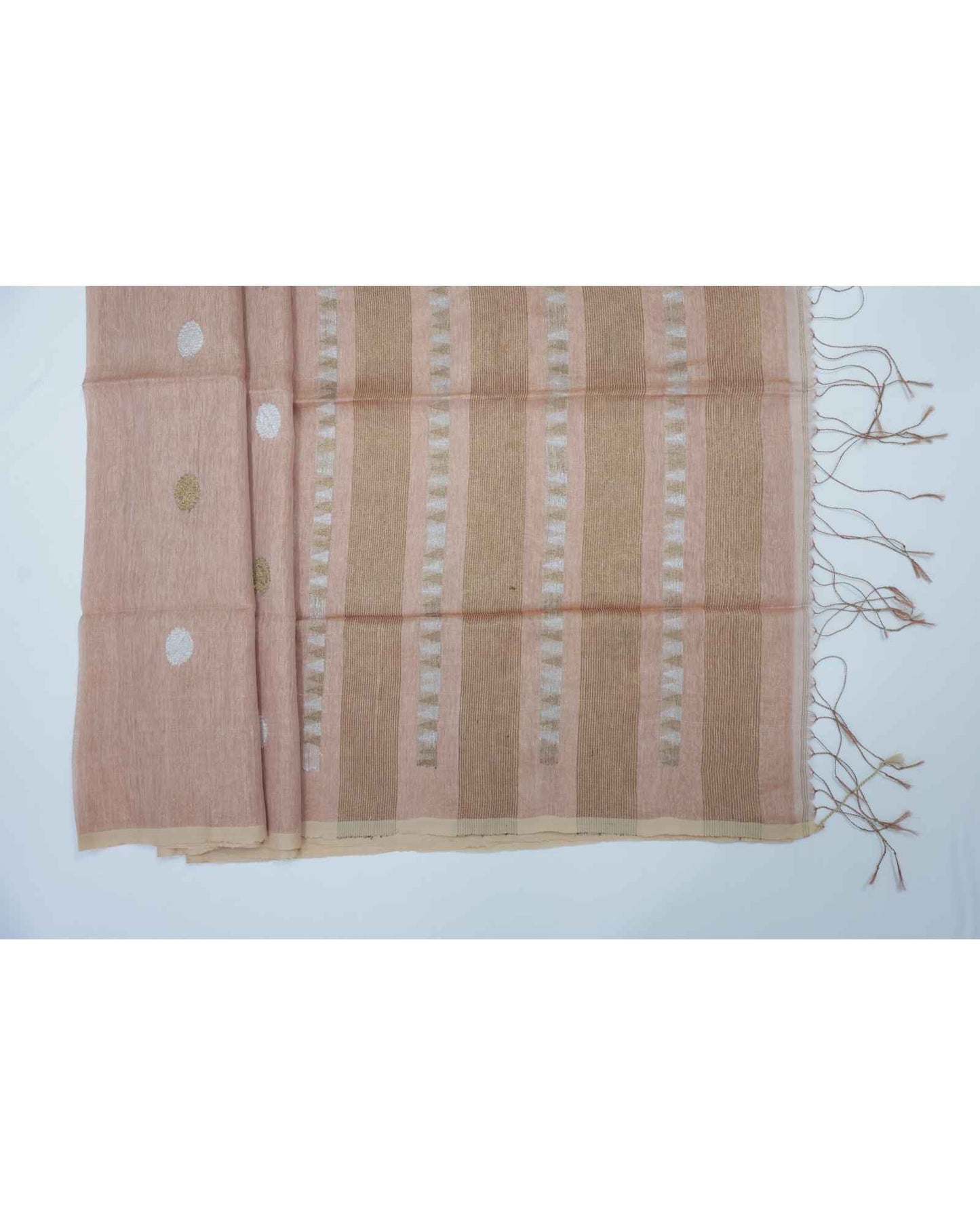 Peach Tissue Linen - Round Butta