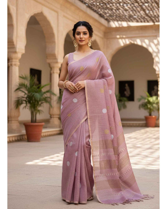 Pastel Lavender Tissue Linen - Round Butta