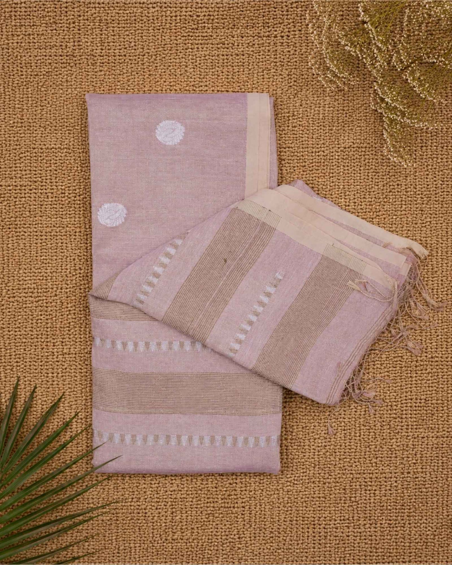Pastel Lavender Tissue Linen - Round Butta